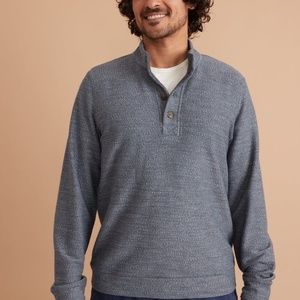 Mens Clayton Textured Pullover in India Ink